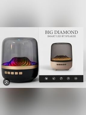 NWT Diamond Supply Co. Smart LED Bluetooth Speaker - Black/Gold